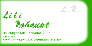 lili mohaupt business card